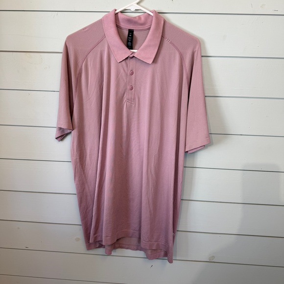 Lululemon pink polo men's size XXL - Picture 1 of 4